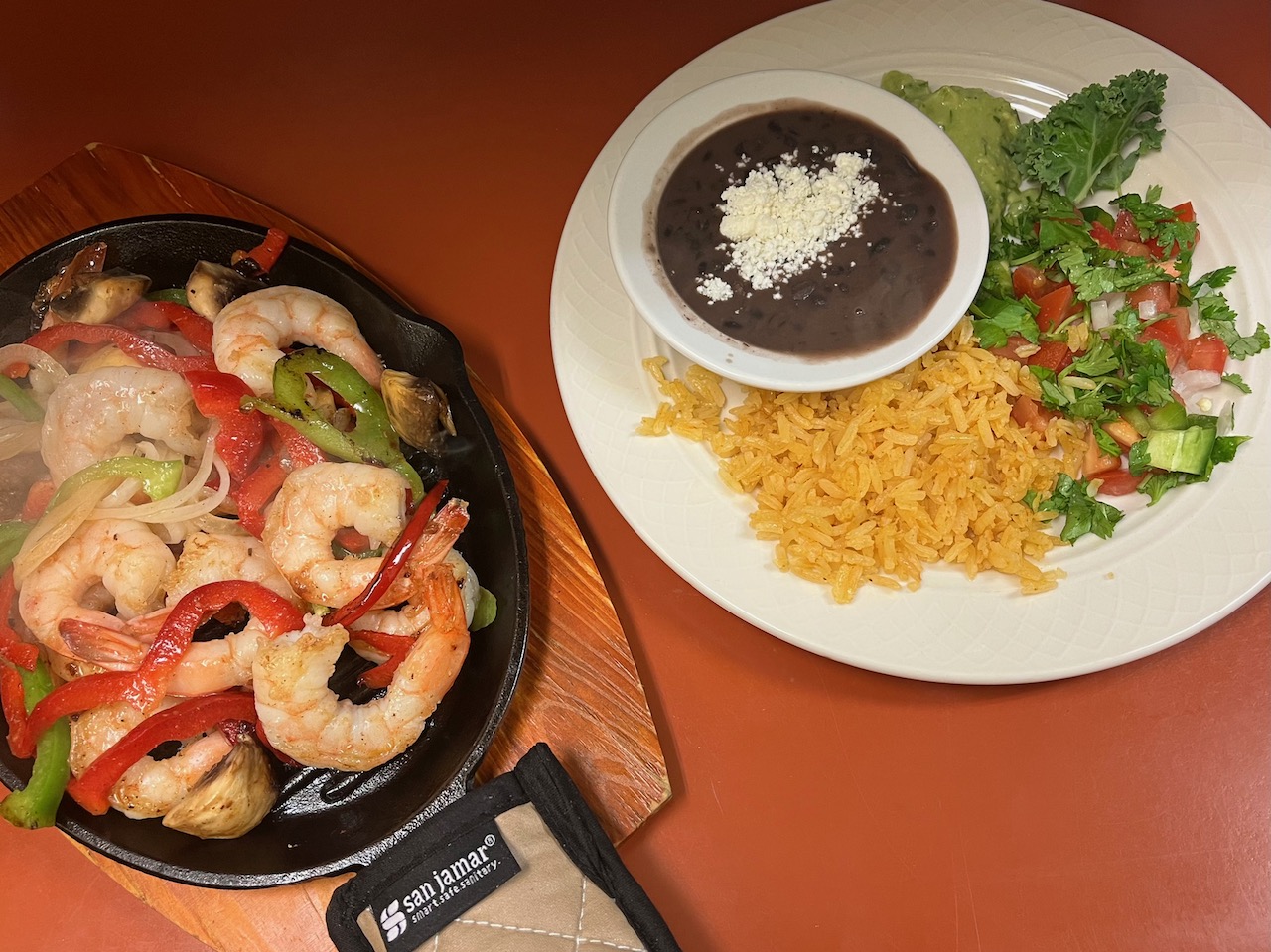 The Paradise Sizzling Fajitas (Shrimp)