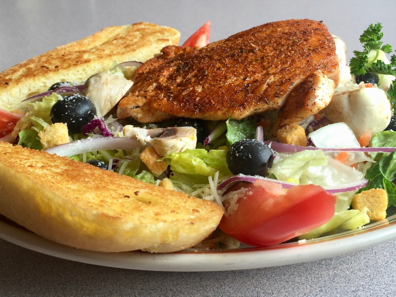 Blackened Salmon Salad