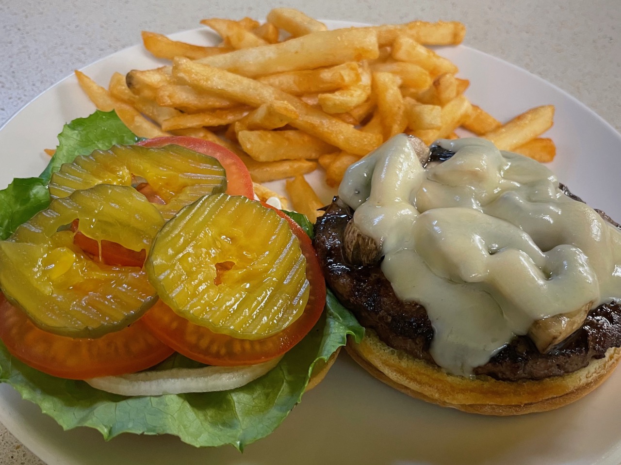 Mushroom & Swiss Burger