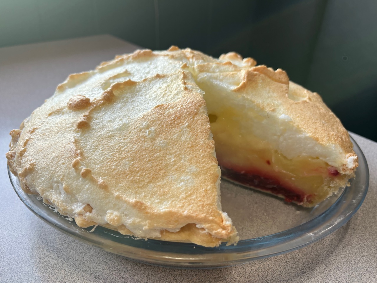 Raspberry Lemon Meringue Pie